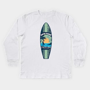 Surfing Paradise Kids Long Sleeve T-Shirt